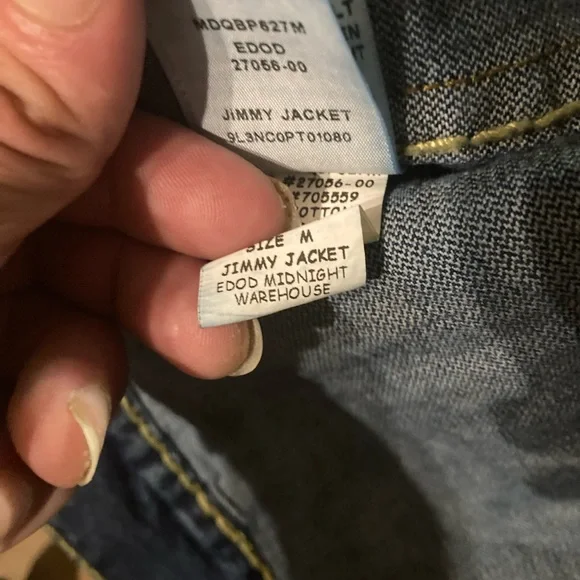 Rare! Ricky/Jimmy cable-stitch denim-set in “MIDNIGHT WAREHOUSE”wash,size 31 & M